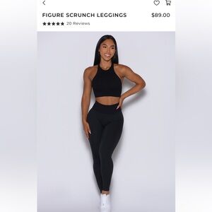 Bombshell Sportswear Black Figure Scrunch Leggings